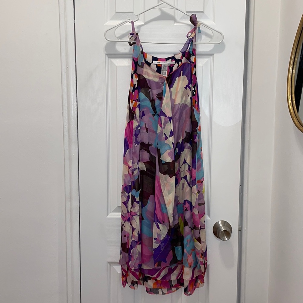 DVF Silk flower dress